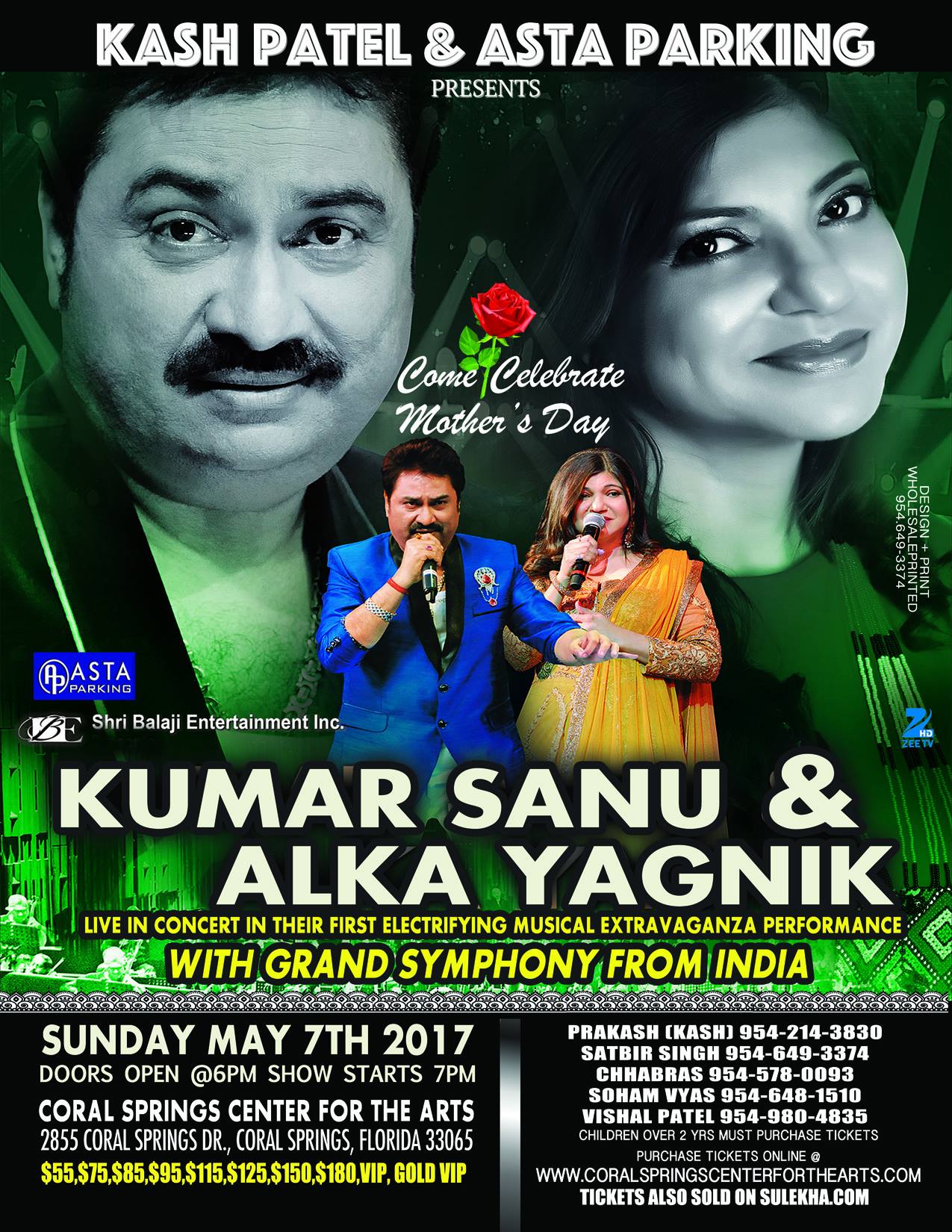 Kumar Sanu & Alka Yagnik Live in Concert – A Bollywood Musical – May 7, 2017