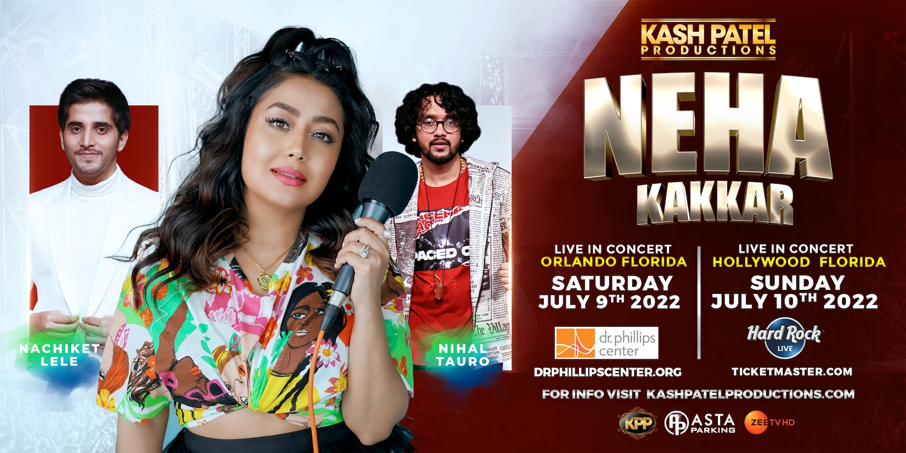 Neha Kakkar - Orlando, FL - Hollywood, FL - Live In Concert 2022