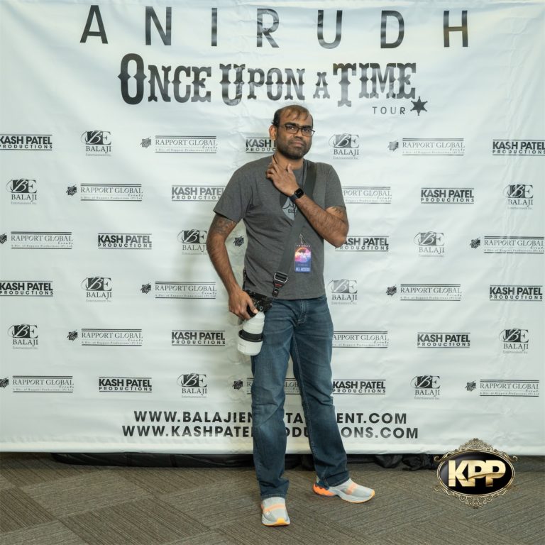 Kash Patel Productions Anirudh Once Upon A Time World Tour Meet Greet April 14th 2023 Seattle WA Angel Of The Winds Dot Matrix Creatives 1