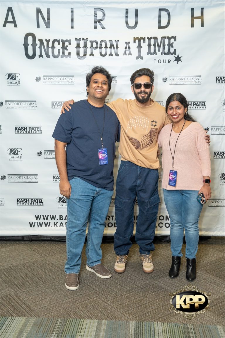 Kash Patel Productions Anirudh Once Upon A Time World Tour Meet Greet April 14th 2023 Seattle WA Angel Of The Winds Dot Matrix Creatives 30