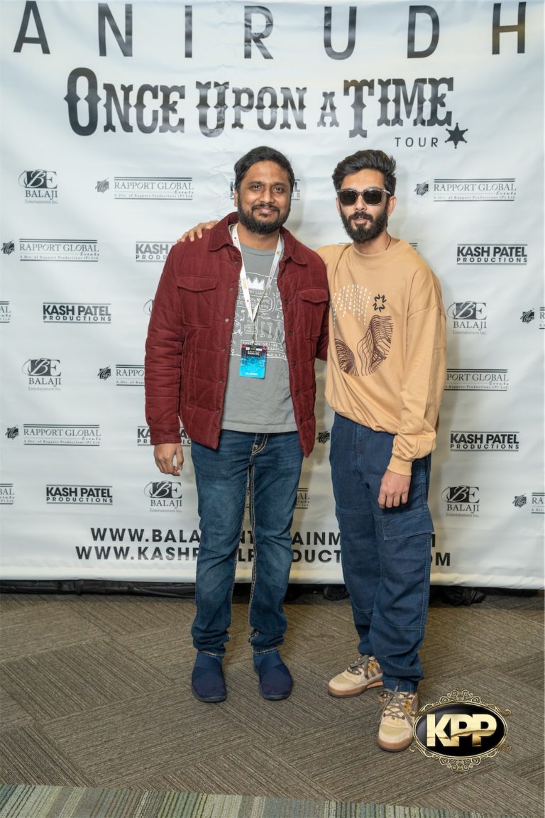 Kash Patel Productions Anirudh Once Upon A Time World Tour Meet Greet April 14th 2023 Seattle WA Angel Of The Winds Dot Matrix Creatives 33