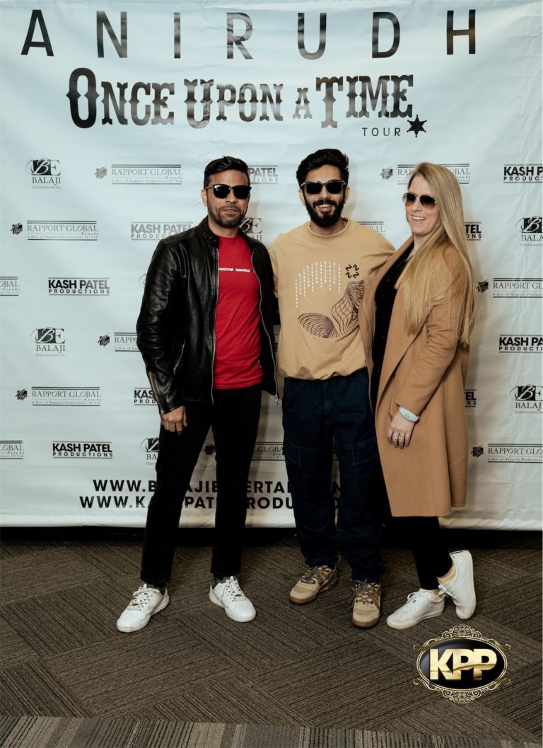 Kash Patel Productions Anirudh Once Upon A Time World Tour Meet Greet April 14th 2023 Seattle WA Angel Of The Winds Dot Matrix Creatives 50