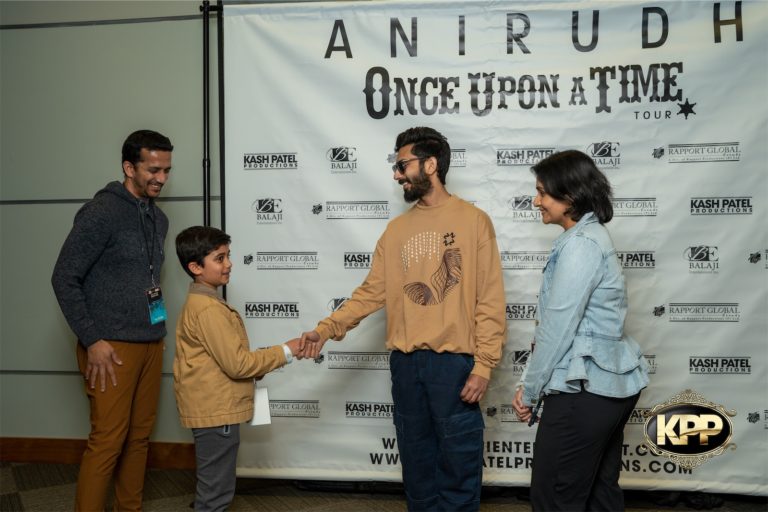 Kash Patel Productions Anirudh Once Upon A Time World Tour Meet Greet April 14th 2023 Seattle WA Angel Of The Winds Dot Matrix Creatives 9