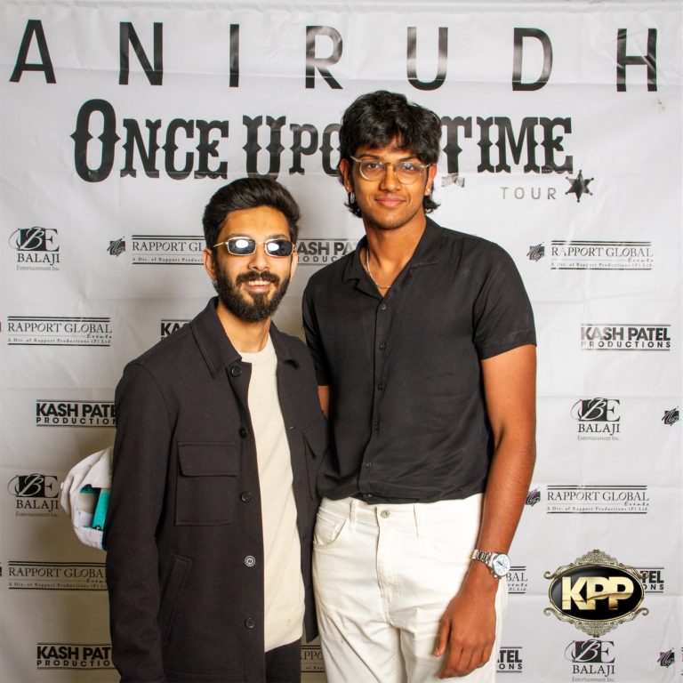 Kash Patel Productions Anirudh Once Upon A Time World Tour Meet Greet Dallas TX Curtis Culwell Center 11