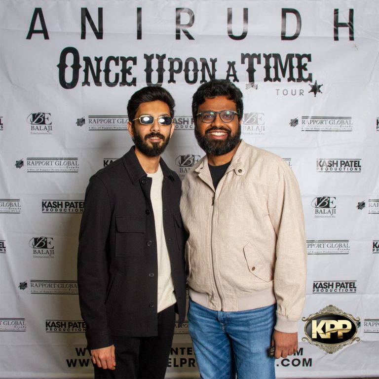 Kash Patel Productions Anirudh Once Upon A Time World Tour Meet Greet Dallas TX Curtis Culwell Center 14