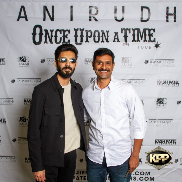 Kash Patel Productions Anirudh Once Upon A Time World Tour Meet Greet Dallas TX Curtis Culwell Center 16