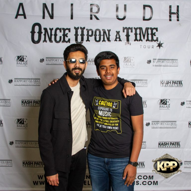 Kash Patel Productions Anirudh Once Upon A Time World Tour Meet Greet Dallas TX Curtis Culwell Center 43