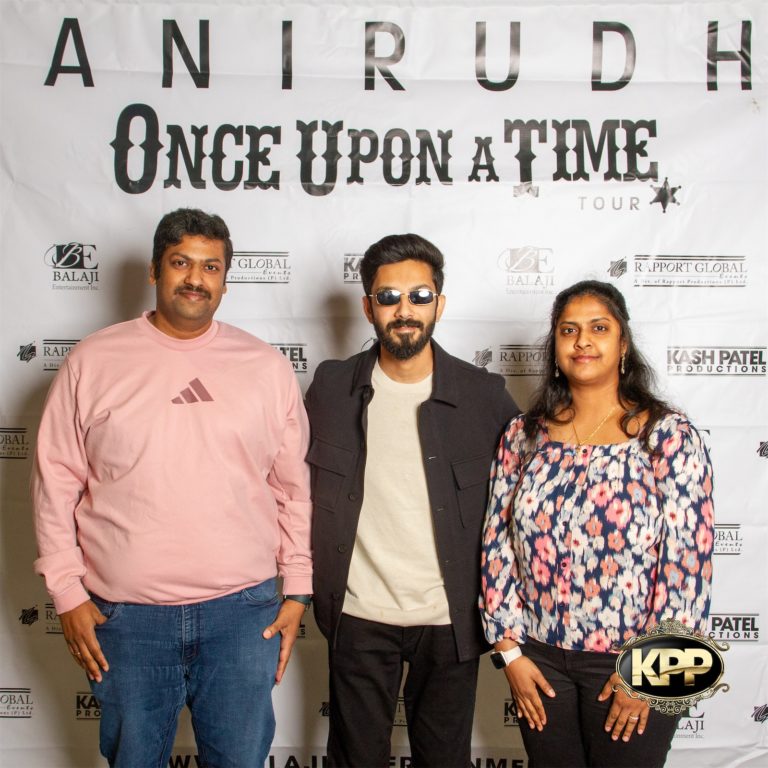Kash Patel Productions Anirudh Once Upon A Time World Tour Meet Greet Dallas TX Curtis Culwell Center 6