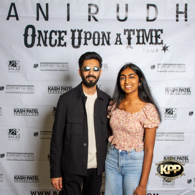 Kash Patel Productions Anirudh Once Upon A Time World Tour Meet Greet Dallas TX Curtis Culwell Center 9