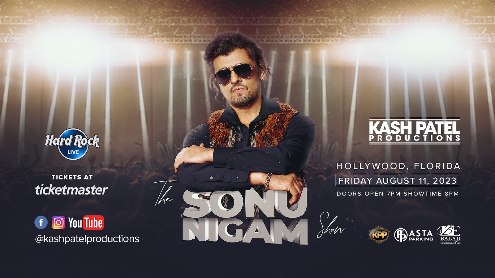 “The Sonu Nigam Show” at Hard Rock Live in Hollywood, FL